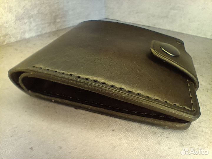 Кошелек мужской кожаный ручной работы