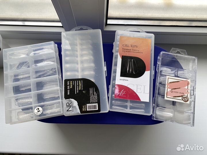 Гелевые типсы, верхние формы для наращивания