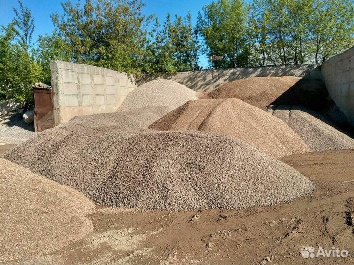 Щебень Отсев Чернозем Мура Мергель Песок Окол