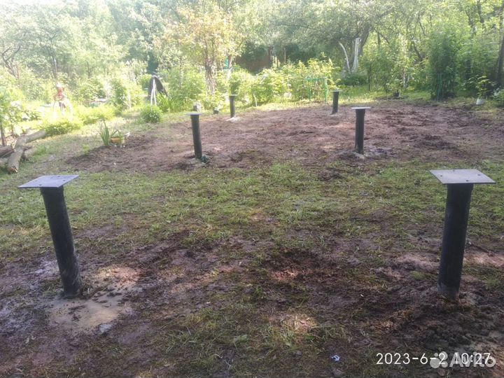 Винтовые сваи + монтаж