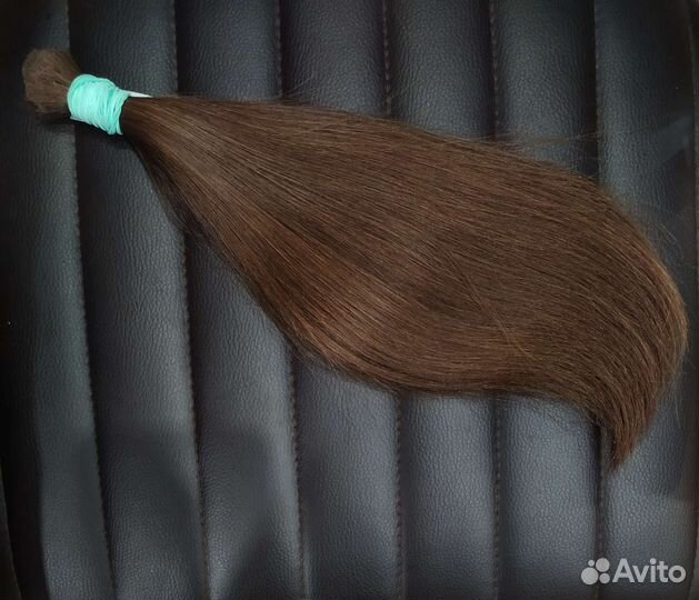 Волосы 34 см натуральные русые срез донорский