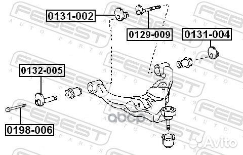 Болт подвески toyota land cruiser prado 120 toyota