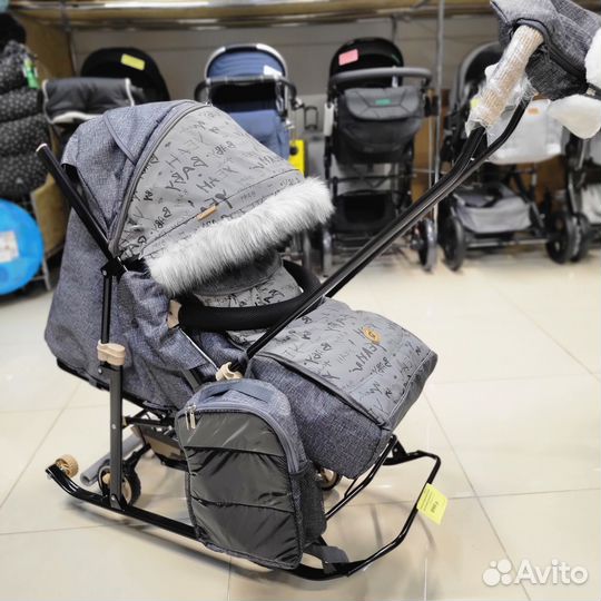 Коляска санки Glory Gloss 2024