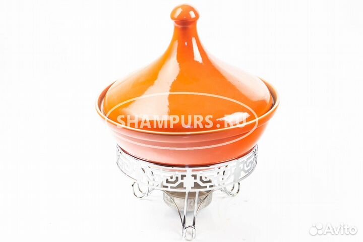 Марокканский тажин Огненный рассвет на узорной под