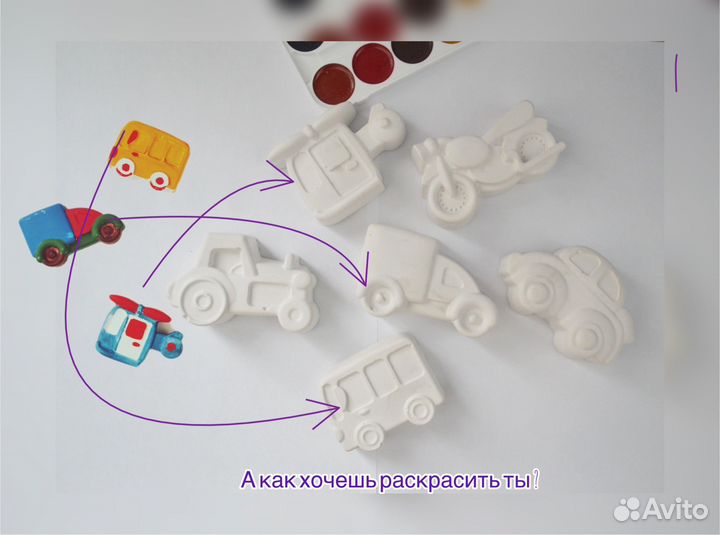 Набор для росписи,гипсовые фигуры