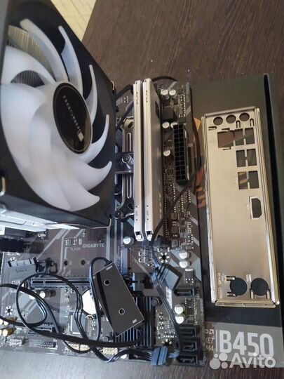 Комплект AM4, ryzen 5600, 16gb 3600 MHz, охлад