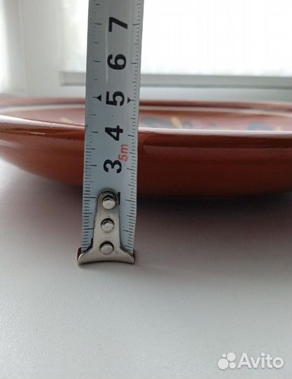 Блюдо-тарелка СССР 27 см. Гжель