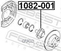 Ступица колеса перед прав/лев 1082001 Febest