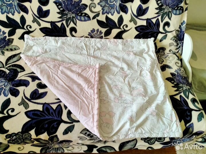 Б/у детское одеяло, простынь на резинке и два борт