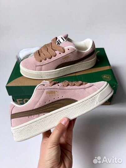 Кроссовки Puma suede xl розовые