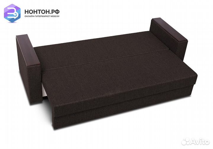 Диван еврокнижка Атланта кофейный