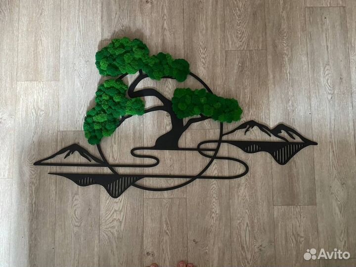 Декоративная картина со мхом