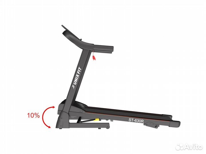 Беговая дорожка unixfit ST-630R Black