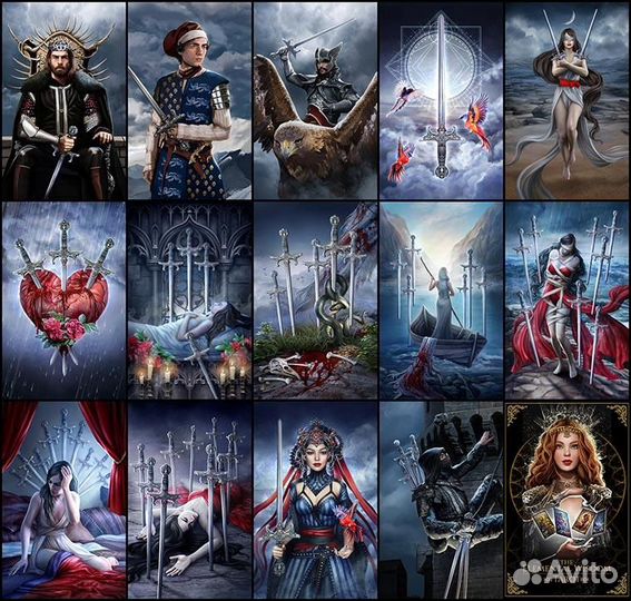 Карты Таро The Elemental Wisdom Tarot large version 14cm, Taroteca / Таро Мудрость Стихий, 14 см, 63