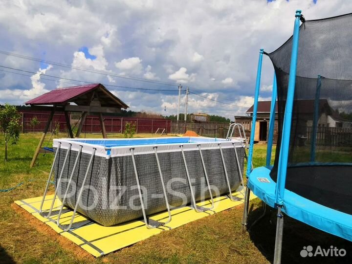 Каркасный бассейн 412х201х122 Ротанг