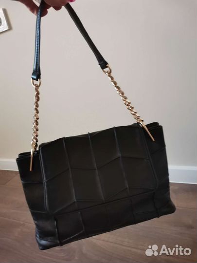 Сумка кожаная от zara
