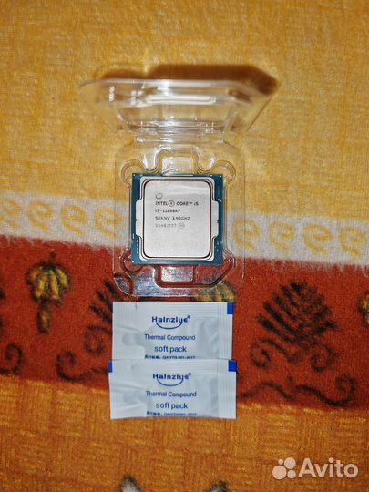 Процессор intel core i5-11600KF + термопаста