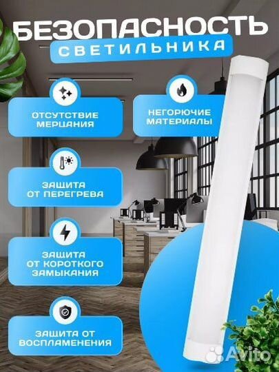 Светильник светодиодный потолочный настенный led