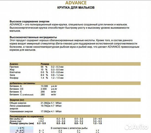 Корм для рыб 