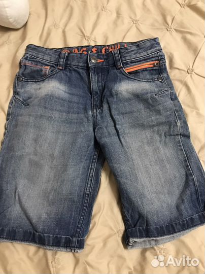 Джинсовые шорты для мальчика 152
