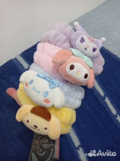 Kuromi, Melody, Cinnamoroll, Pompompurin