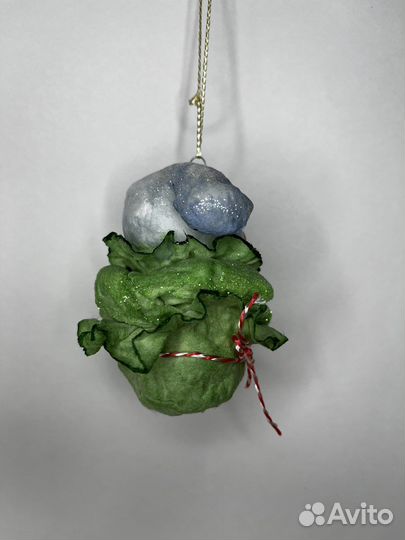 Ватная ёлочная игрушка Handmade NataliCottonToys