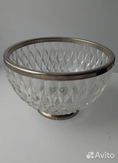 Фруктовница большая СССР на метал подставке