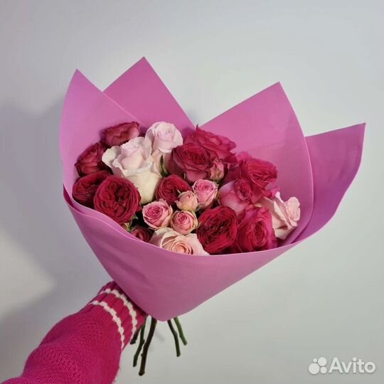 Цветы букеты розы