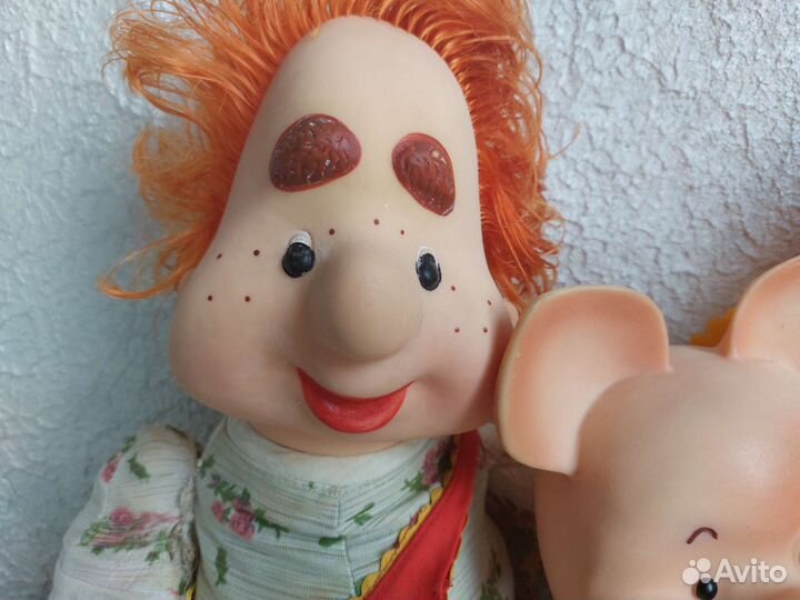 Игрушки СССР, винтаж, ретро. Карлсон и Хрюша