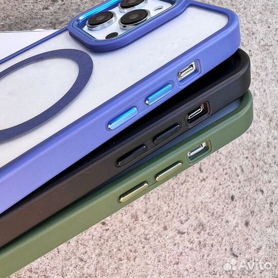 Чехол на iPhone 15 Pro, Pro Max (с MagSafe) Черный