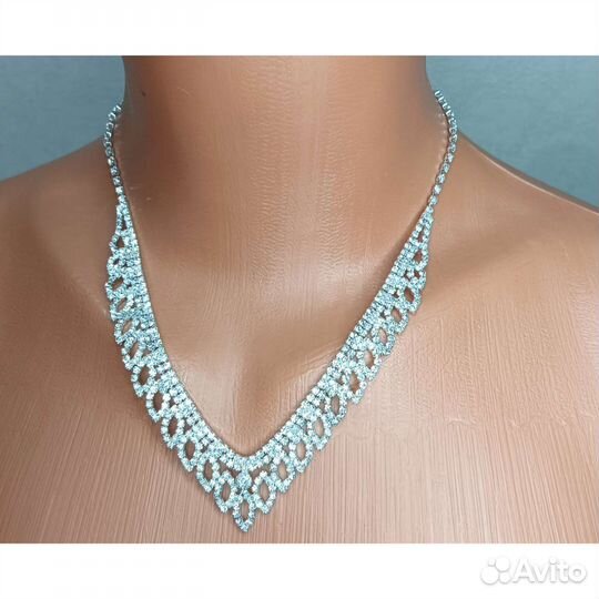 Бижутерия украшения на свадьбу серьги колье