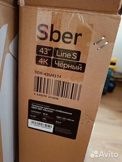 Телевизор sber 43 4k