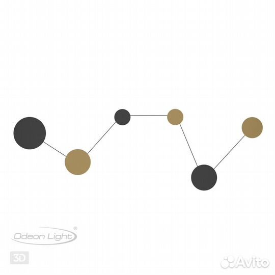 Настенный светильник odeon light galaxy 4211/51WL