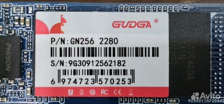 Gudga 256 гб Внутренний SSD-диск M.2 SATA3 SSD2280