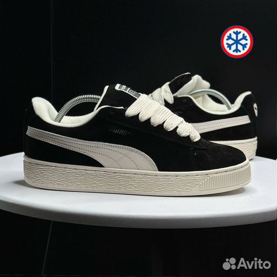 Кроссовки зимние Puma Suede XL black label