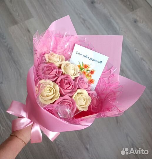 Съедобные букеты из шоколада