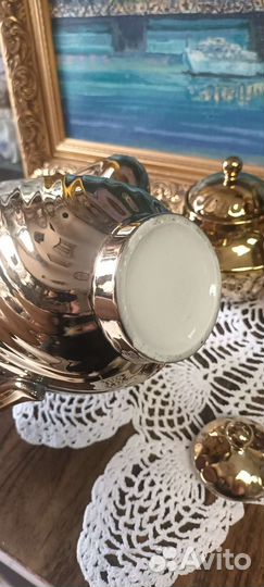 Кофейный сервиз.лфз.в золоте