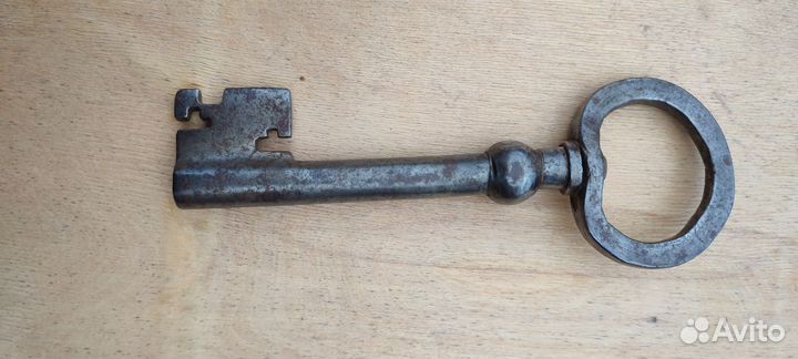 Ключ Амбарный редкий большой кованный старинный
