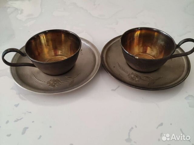 Мельхиор сервиз, посуда, ведерко