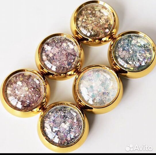 Блеск для ногтей, шестигранники