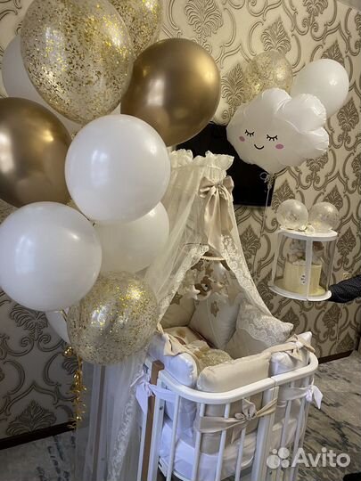 Балдахин в кроватку с держателем