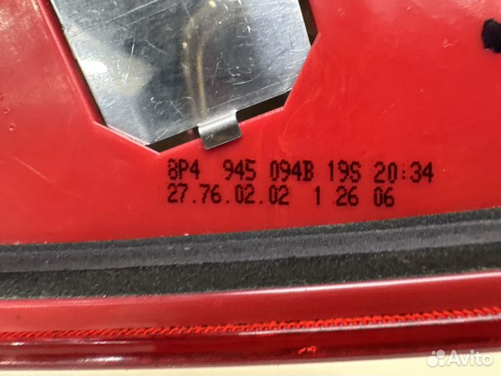 Фонарь в крышку багажника Audi A3 8P