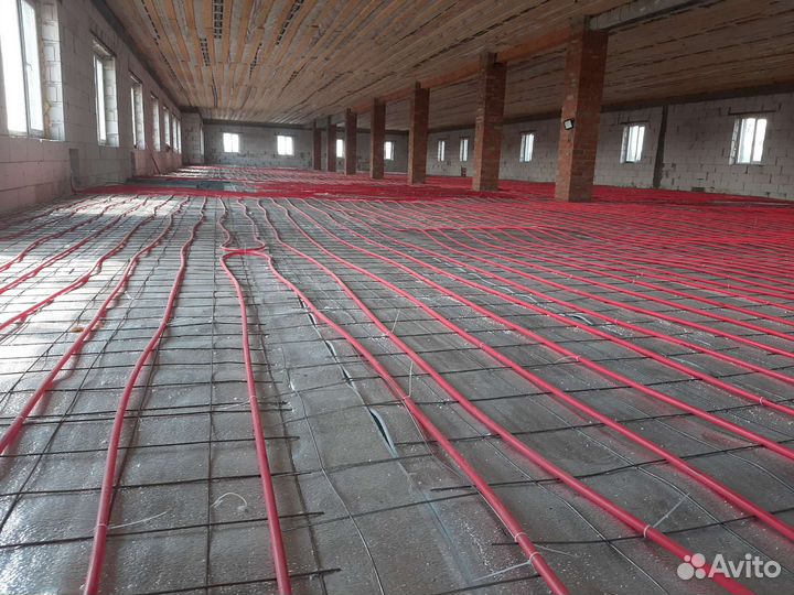 Монтаж водяного теплого пола