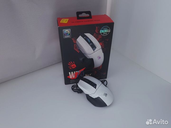 Мышь проводная A4Tech Bloody W70 Max белый