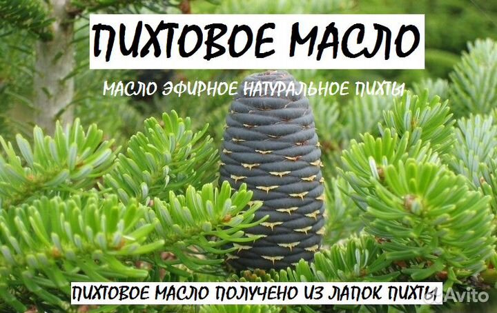 Масло эфирное натуральное пихты Сибири