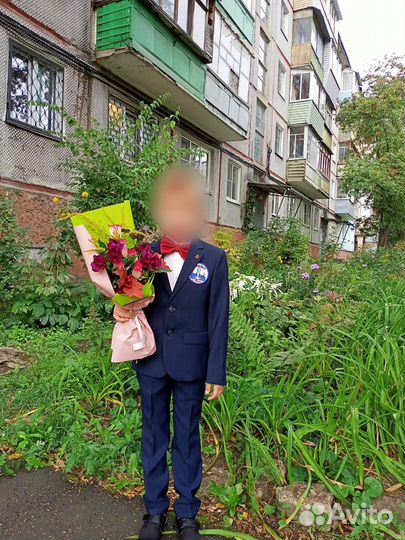 Школьный костюм для мальчика 122 синий