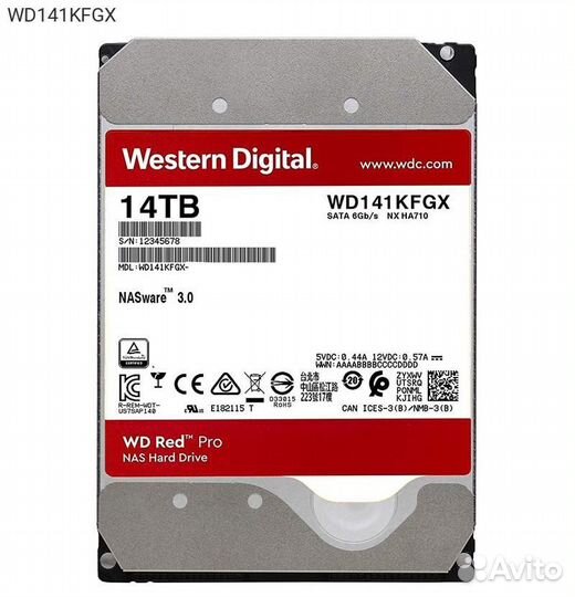 Диск HDD WD Red Pro SATA III (6Gb/s) 3.5
