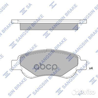 Колодки передние sangsin brake SP1750 sp1750