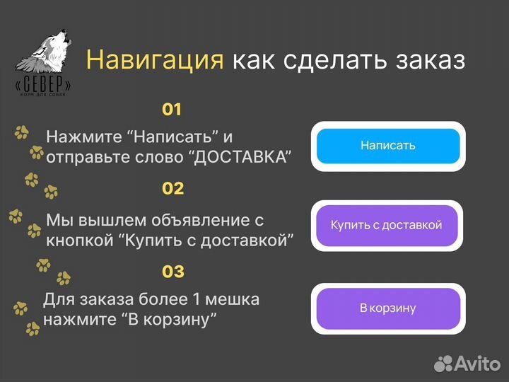 Корм для собак 7 кг натуральная