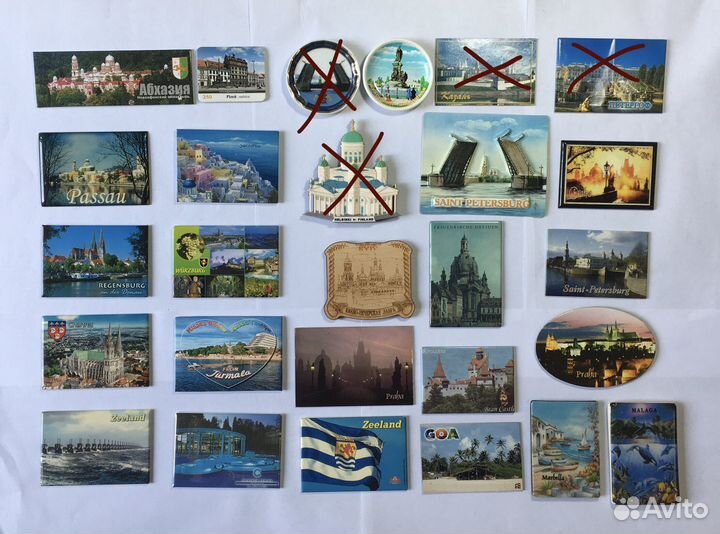 Магниты на холодильник из разных стран
